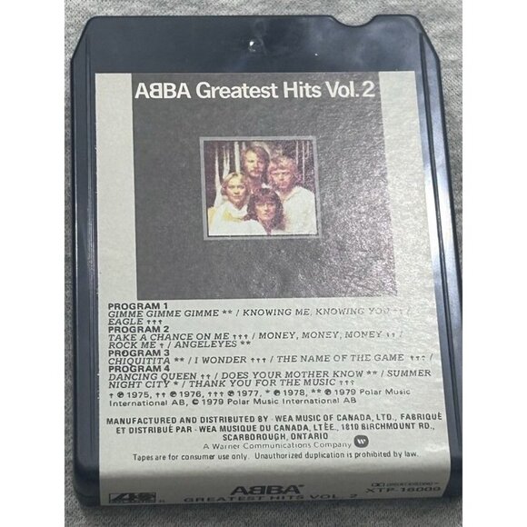 ABBA Greatest Hits Vol. 2 Music Cassettes Album Record Lebel 1984 - Picture 1 of 6